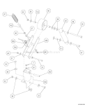 Part Location Diagram of 71505 Bear Cat Idler Arm Weldment